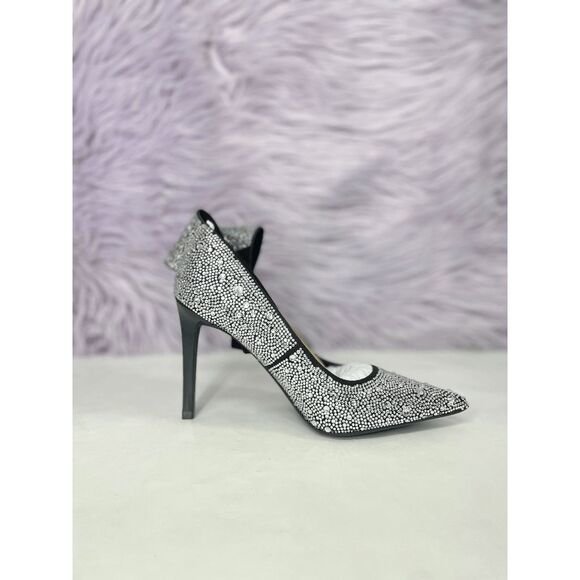 INC International Concepts Women's Silvee Bow Pumps - Black Bling 5.5M - Picture 3 of 7